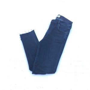 Agolde Skinny Jeans Raw Hem Dark Wash Sz 28